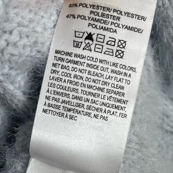 Lucky Brand Size Small Cable Knit Chunky V Neck Eyelash Buttery Knit Sweater - Picture 8 of 9